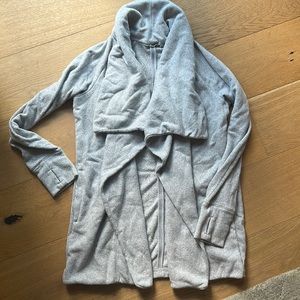 Athleta Cozy Long Open Sweatshirt